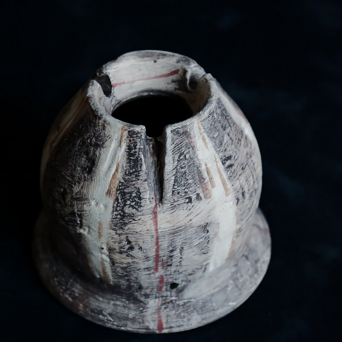 沼野秀章 作品【 刻ム音 】2.5号 笠間焼 植木鉢 ［ No.172］ | 陶賊