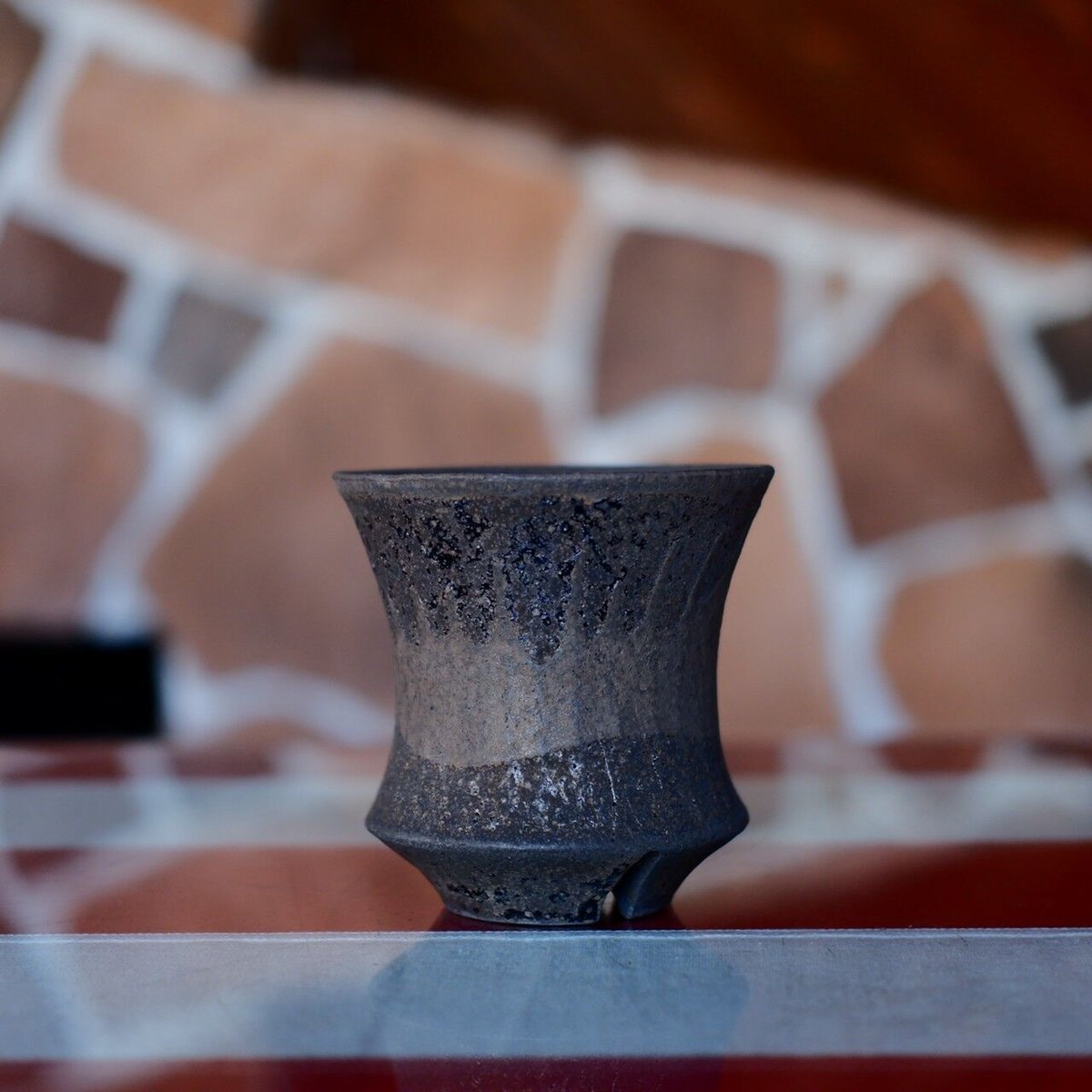 陶器鉢　沼野秀章　植木鉢　笠間焼 陶器鉢 沼野秀章 植木鉢 笠間焼 沼野秀章 作品 【 刻ム音 】 3.5号 笠間