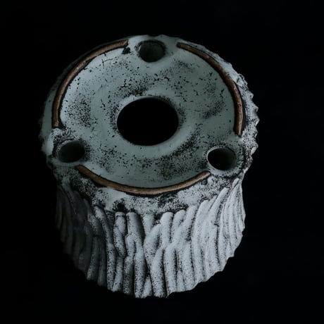 《size S》根本峻吾 作品【  S.N POT type.slim「 月光ノ爪牙」3号 】笠間焼 植木鉢 [No.87]