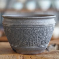 與那嶺大輔 作 【 琉球飛び鉋 / 5号  】植木鉢 ［No.09］