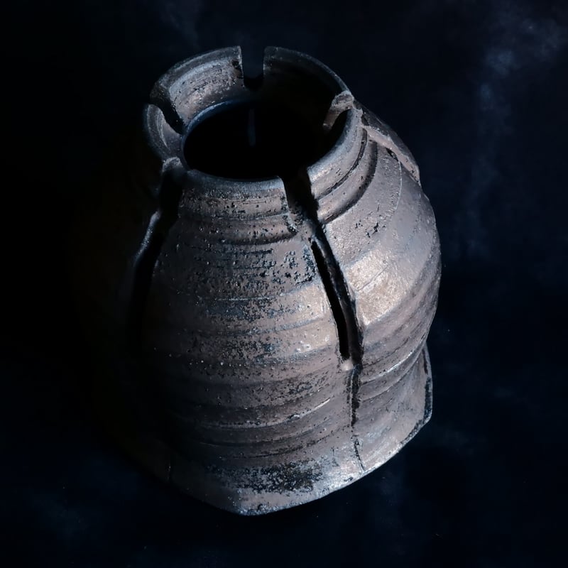 沼野秀章 作品【 black wrap 】3号 笠間焼 植木鉢 ［ No.10］ | 陶賊 -