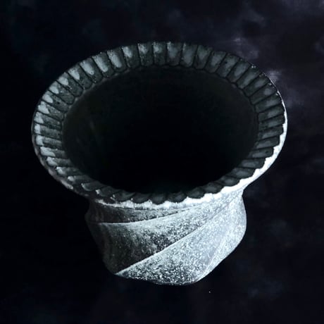 《Restock》沖誠 作品【 Spiral  - 炭化 - / deep / 4号 】植木鉢