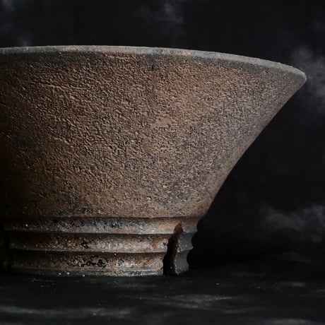 沼野秀章 作品【 Black Wrap 】5号 笠間焼 植木鉢 ［ No.63］