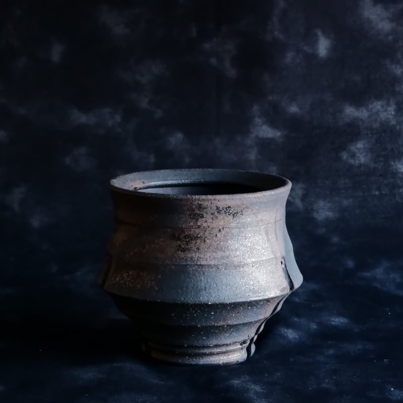 沼野 秀章 \"Black Wrap\"　笠間焼 陶器鉢 fit=scale-down,w=1200