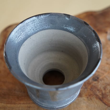 naka. 作 【 BLACK on black / 3.5号 】植木鉢 ［No.04］