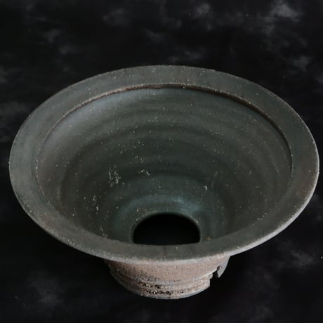 沼野秀章 作品【 Black Wrap 】5号 笠間焼 植木鉢 ［ No.63］