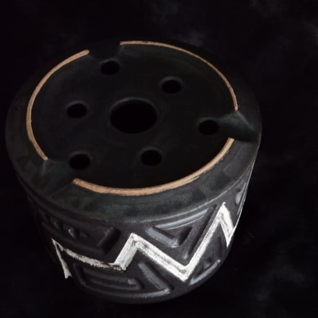 《size M》根本峻吾 作品【  S.N POT type.cylinder「 迅雷 」4号 】笠間焼 植木鉢 [No.107]