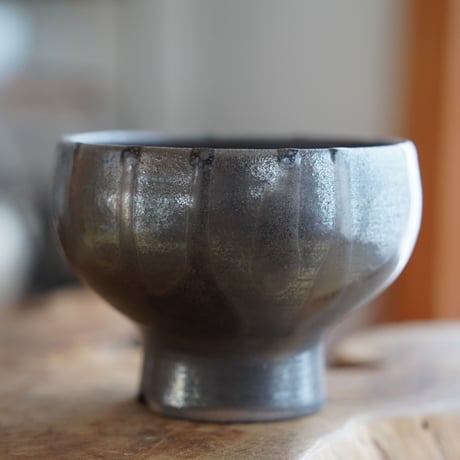 naka. 作 【 BLACK on black / 3.5号 】植木鉢 ［No.02］