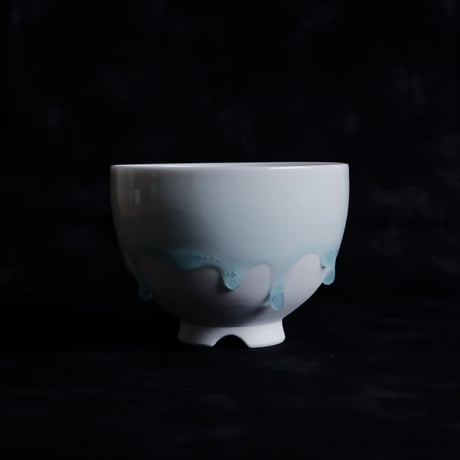 小林哲也 作品【  雫  】- bowl type -  Mサイズ  φ11cm 笠間焼 植木鉢