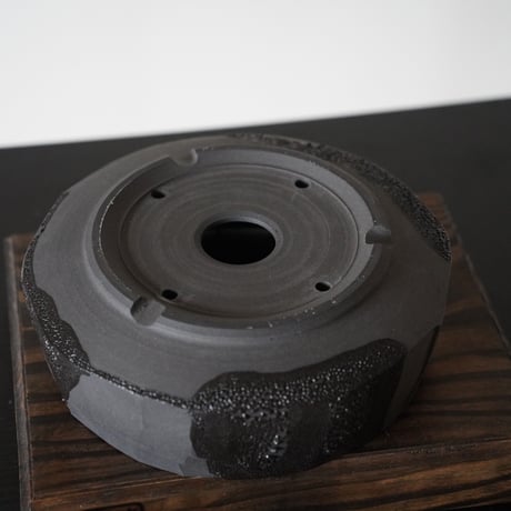 穂高隆児 作品【 暁 - AKATSUKI - 6号 】笠間焼 盆栽鉢