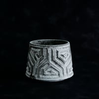 《size S》根本峻吾 作品【  S.N POT type.cylinder「 月光ノ鐵」3号 】笠間焼 植木鉢 [No.88]