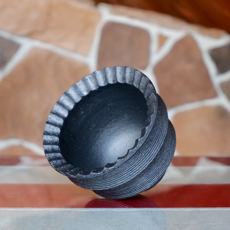 沖誠 作品【 Narrow Border ラウンド 3号 】06 笠間焼 植木鉢