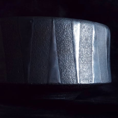 《Restock》沖誠 作品【 Smoke Silver / shallow / 5号 】植木鉢