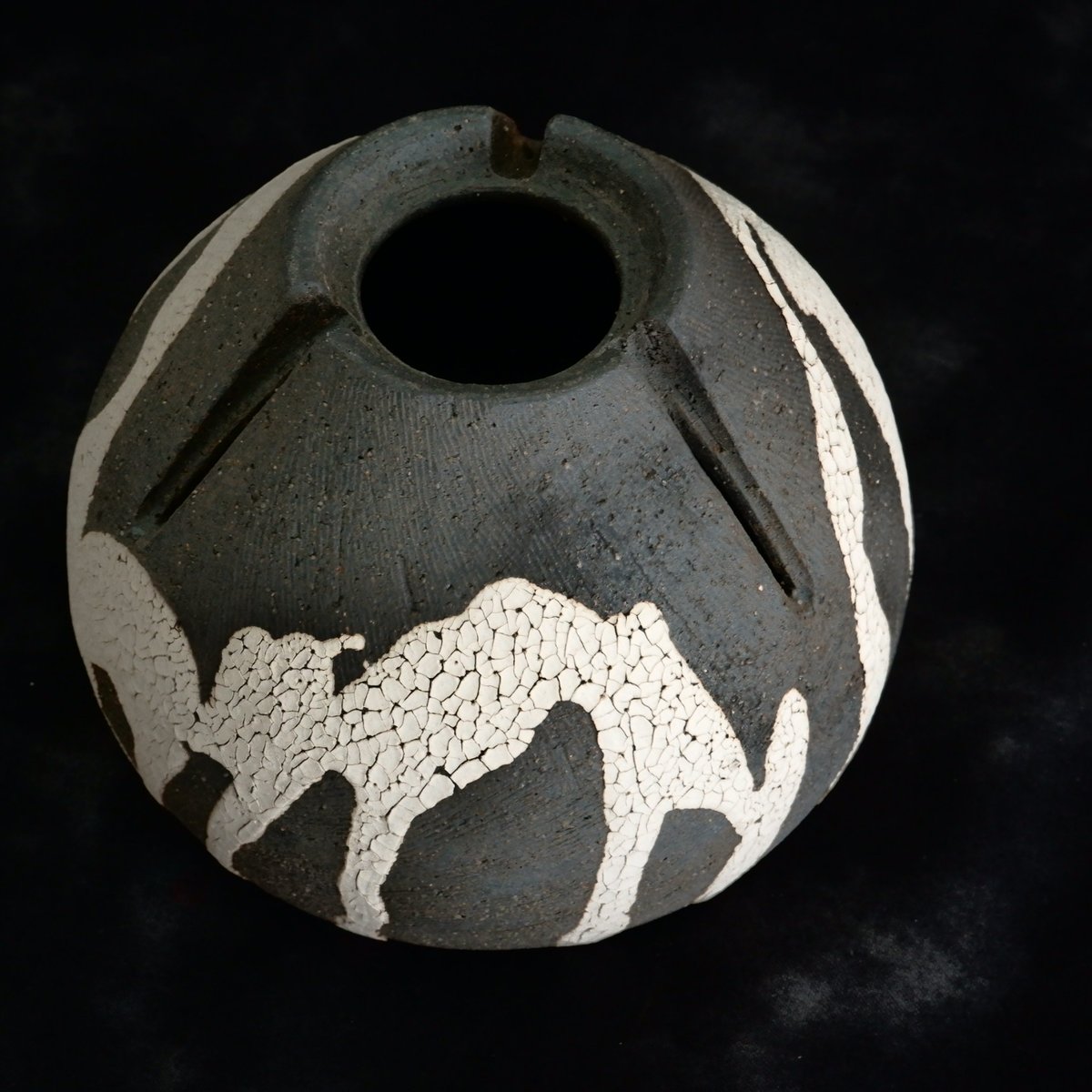 陶器鉢　沼野秀章　植木鉢　笠間焼 fit=scale-down,w=1200