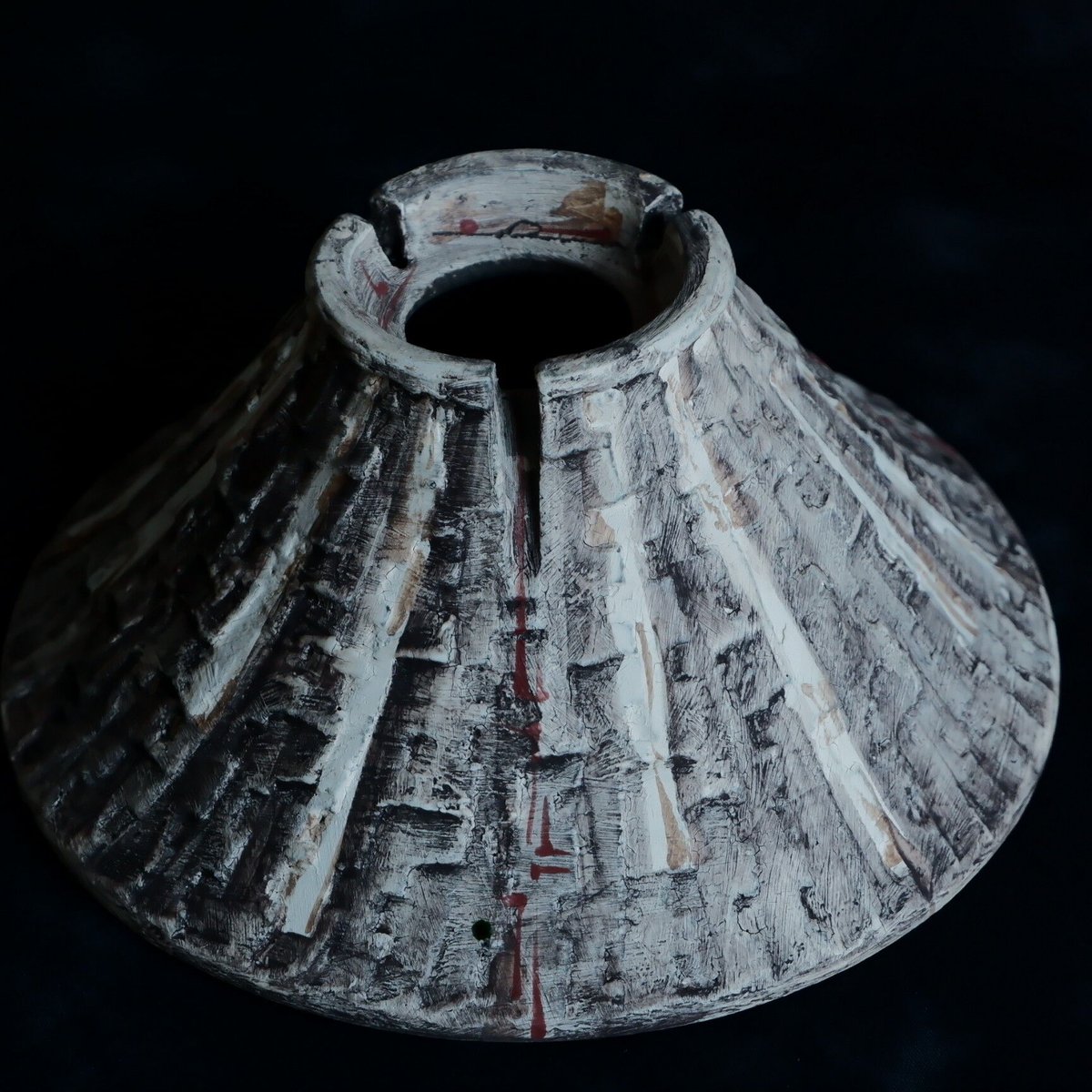 大鉢》沼野秀章 作品【 刻ム音 - shallow - 】6号 笠間焼 植木鉢 ［ No