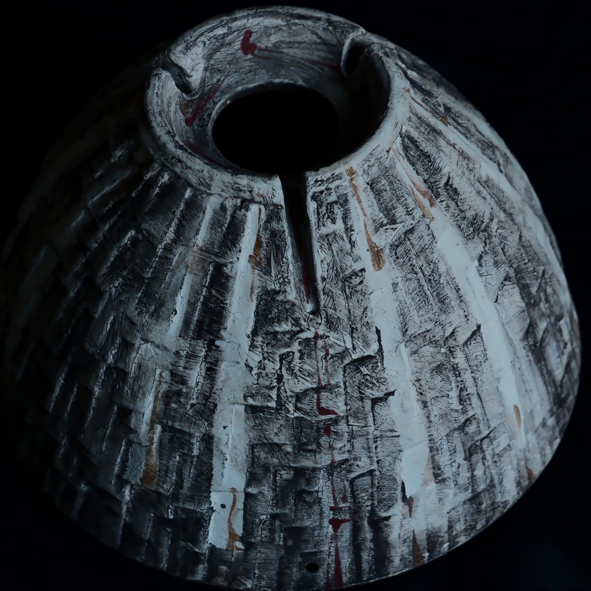 大鉢》沼野秀章 作品【 刻ム音 】6号 笠間焼 植木鉢 ［ No.161］ | 陶