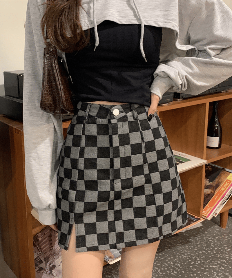 Checkerboard skirt shop