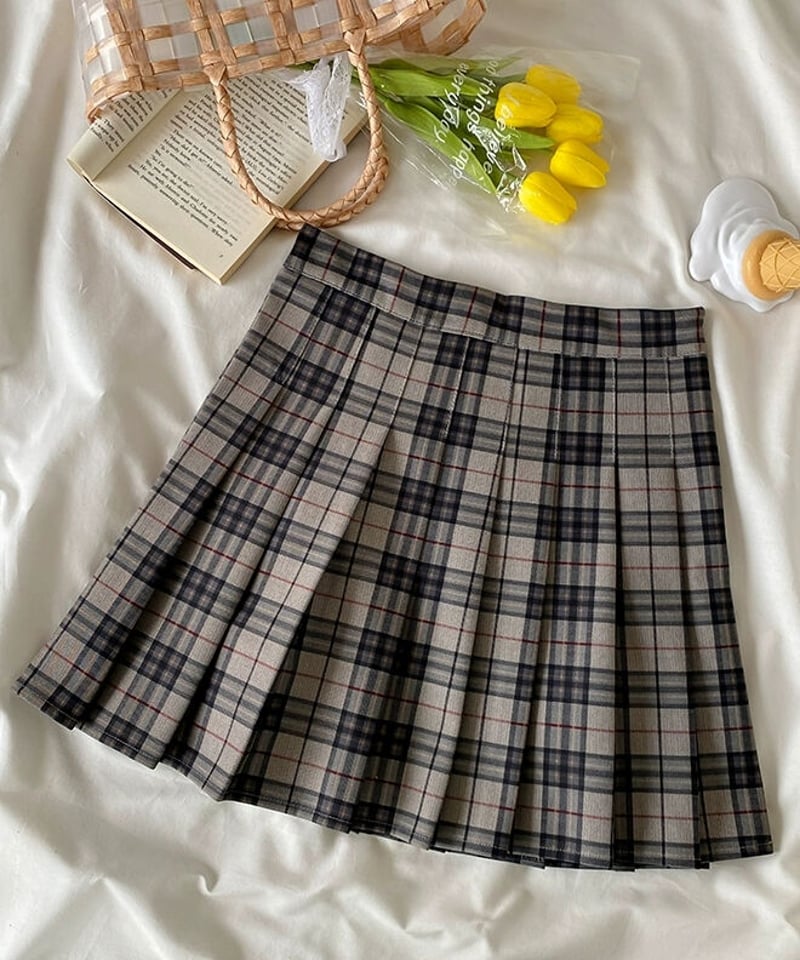 check skirt - スカート