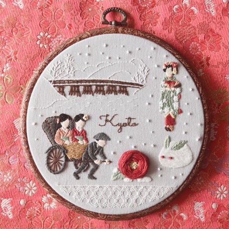 2月単品「刺繍で旅する日本」<プリント済み布の発送あり>