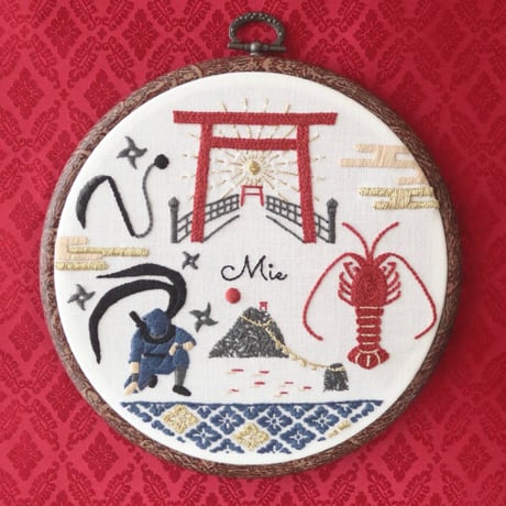 7月単品「刺繍で旅する日本」<プリント済み布の発送あり>