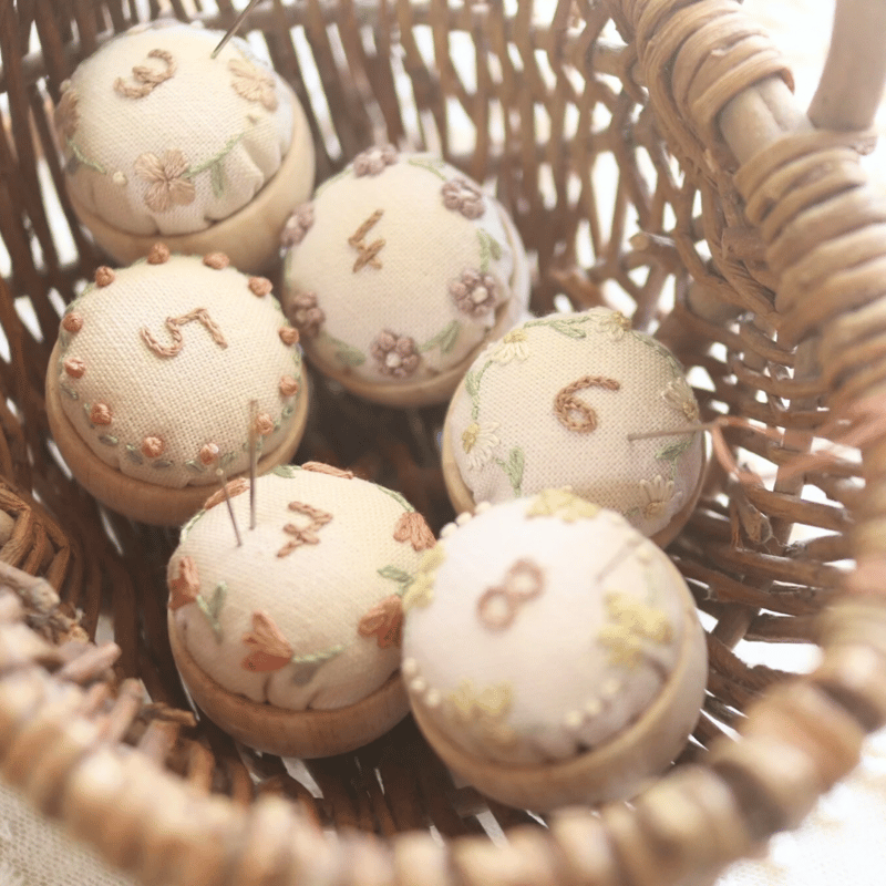 ピンクッション刺繍キット | 刺繍キット屋 まつこの刺繍教室