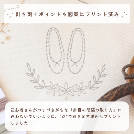 ちょこっと刺繍フレームキット