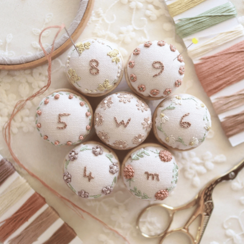 ピンクッション刺繍キット | 刺繍キット屋 まつこの刺繍教室