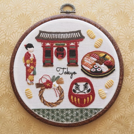 1月単品「刺繍で旅する日本」<図案ダウンロードのみ>