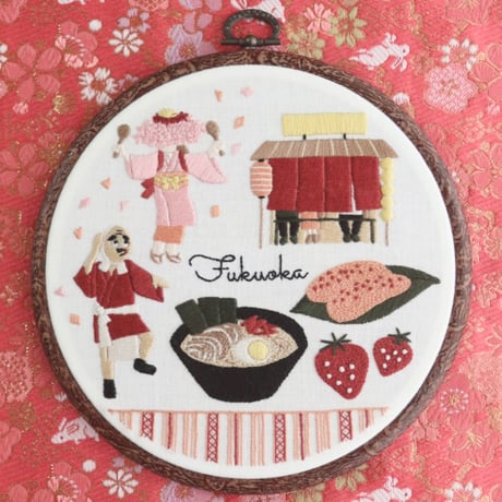 5月単品「刺繍で旅する日本」<プリント済み布の発送あり>