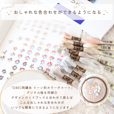 花かごブローチの刺繍キット