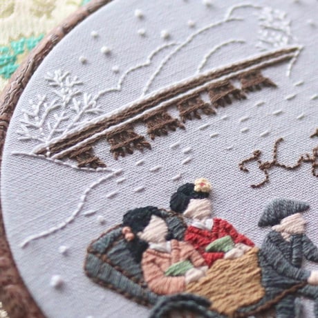 2月単品「刺繍で旅する日本」<プリント済み布の発送あり>