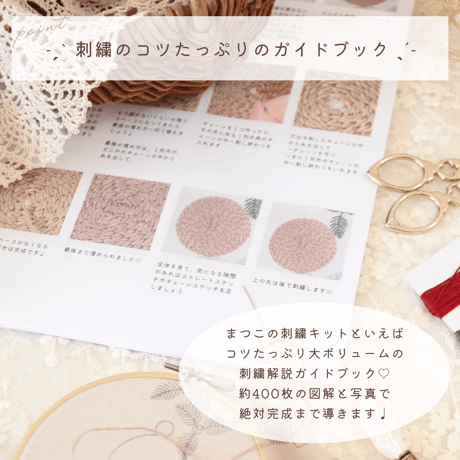 クリスマスリースの刺繍キット【期間限定/数量限定】