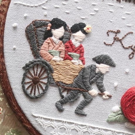 2月単品「刺繍で旅する日本」<プリント済み布の発送あり>