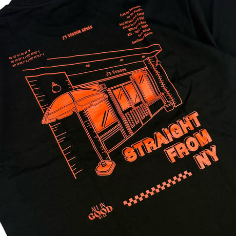 J's vendor collaboration Tee / BLACK