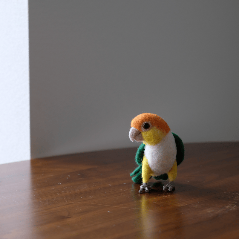 シロハラインコの油絵で41x41センチで木のフレームです シロハラインコの油絵で41x41センチで木のフレームです