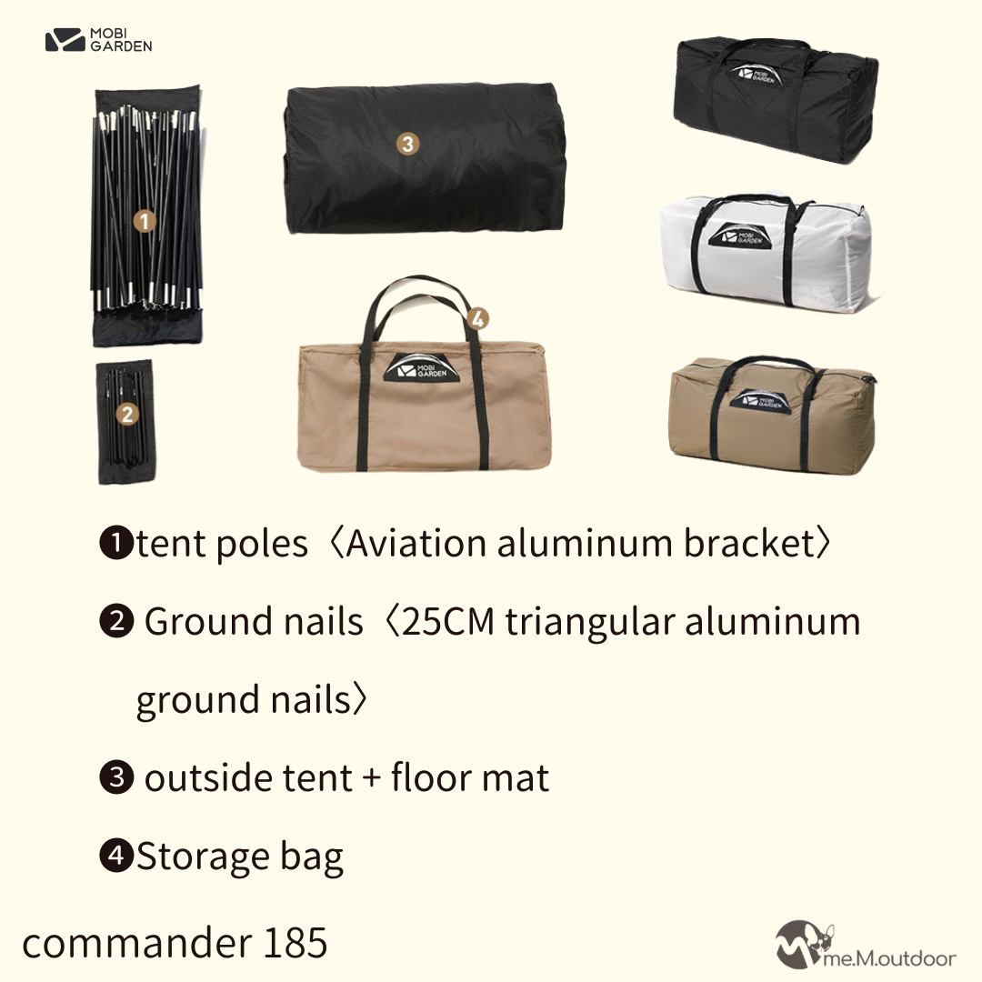 フットプリント(グランドシート)付_MOBIGARDEN_Commander 185 フットプリント(グランドシート)付_MOBIGARDEN_Commander 185