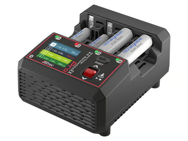 超大容量 324000mAh 1200Wh「値下げ交渉○」 hitec 44360 AA/AAA Charger X4 Advanced EX Pro |