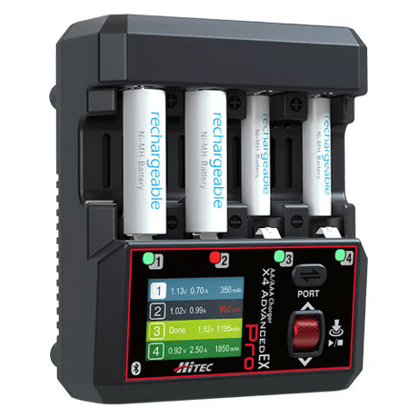 hitec 44360 AA/AAA Charger X4 Advanced EX Pro