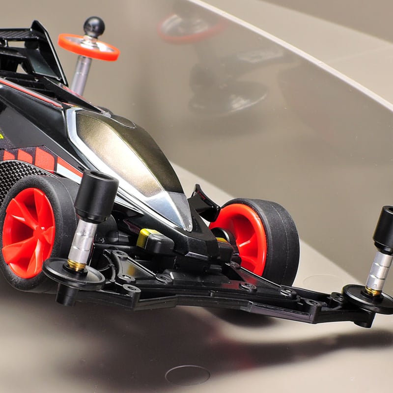 ミニ四駆 軽量ハイマウントローラーセット クリヤーオレンジ ミニ四駆