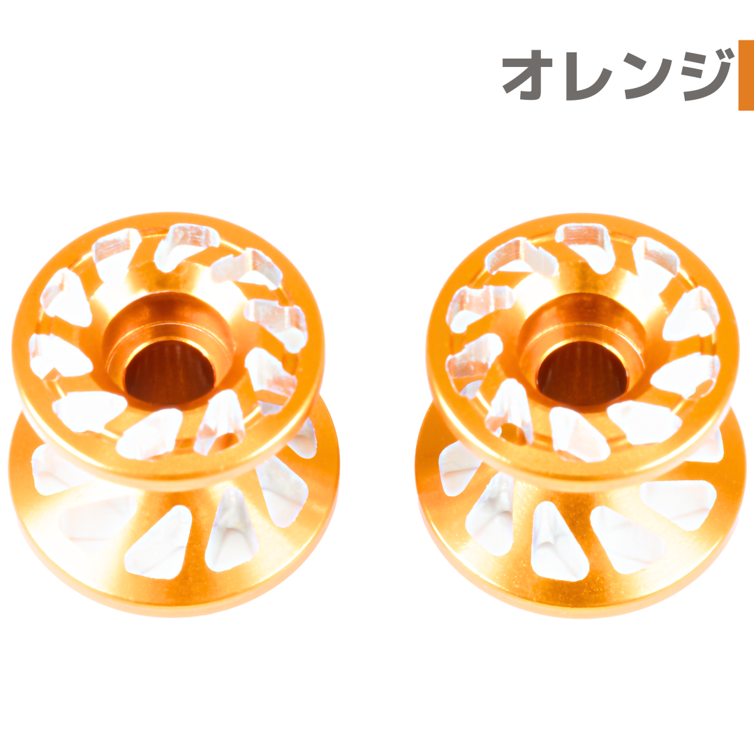 スパイラル】CNC加工 2段アルミローラーセット(13-12mm) #アルマイト