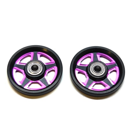 Wアルマイト CNC加工 オールアルミベアリングローラー (17mm)
