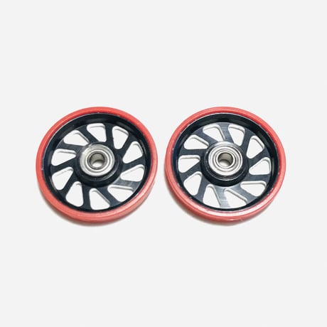 【スパイラル】CNC加工 プラリング付アルミベアリングローラー ディッシュ (17mm)