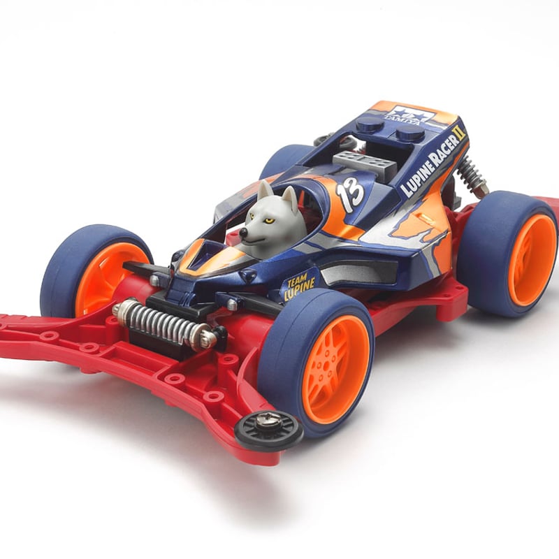 ミニ四駆 大径ホイール 5本スポーク 蛍光オレンジ #mini4wd