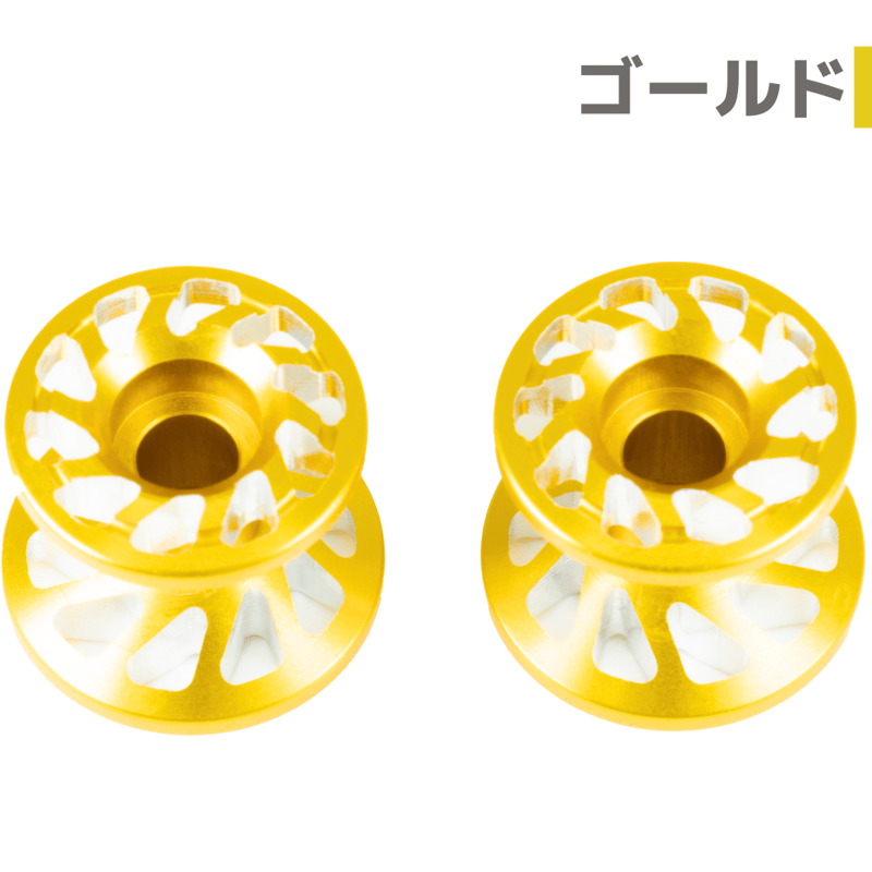 スパイラル】CNC加工 2段アルミローラーセット(13-12mm) #アルマイト