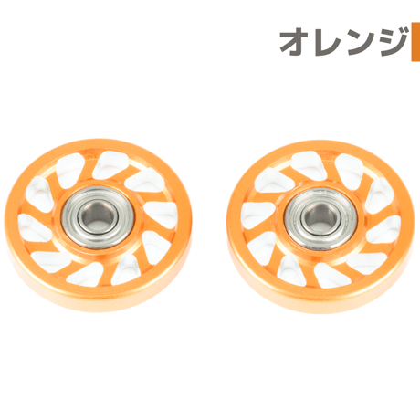 【スパイラル】CNC加工 オールアルミベアリングローラー (13mm)#アルマイト #mindev