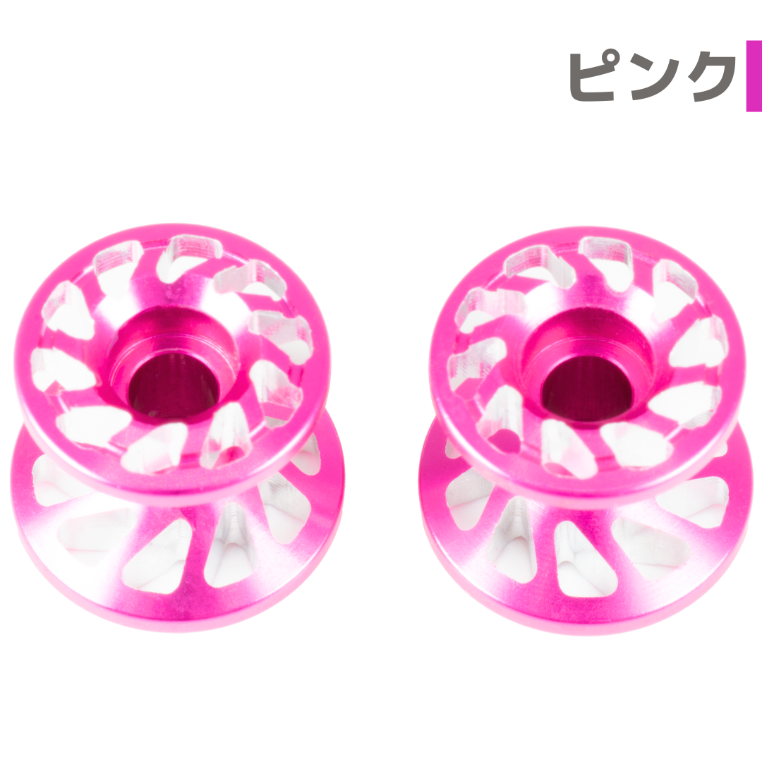スパイラル】CNC加工 2段アルミローラーセット(13-12mm) #アルマイト