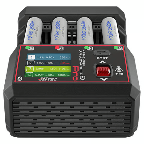 hitec 44360 AA/AAA Charger X4 Advanced EX Pro