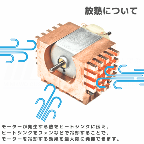 #TOMOZONE ブロンズヒートシンク #mini4wd #ミニ四駆