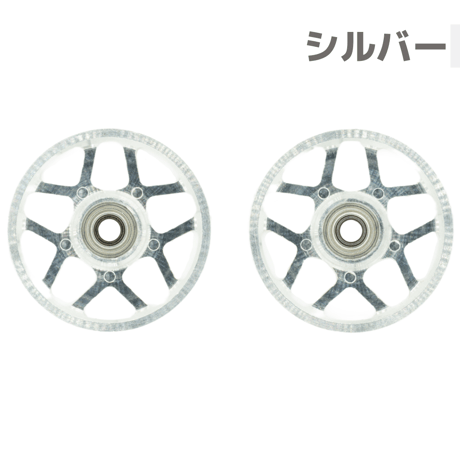 【W-STAR】CNC加工 オールアルミベアリングローラー (19mm)