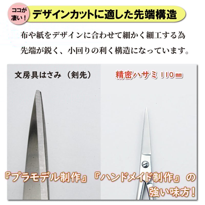 ミネシマ #MINESHIMA TM-30 精密ハサミ 110mm（ストレート） | min